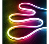 Bobina 50m Striscia LED Neon 24V RGB 9,5W/m IP65 Taglio 5cm