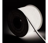 Bobina 50m Striscia LED Neon Regolabile 220V Bianco Freddo Semicircolare 180