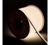 Bobina 50m Striscia LED Neon Regolabile 220V Bianco Naturale Semicircolare 180