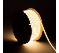 LEDKIA LIGHTING Bobina 50m Striscia LED Regolabile 220V COB 320 LED/m 8W/m 720lm/m Larga 12mm IP65 CRI90 Taglio 50cm 4000K Bianco Naturale