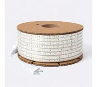 LEDKIA LIGHTING Bobina 50m Striscia LED Regolabile 220V SMD 120 LED/m 8.5W/m 850lm/m Larga 12mm IP65 Taglio 20cm 2700K Bianco Caldo