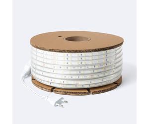 Bobina 50m Striscia LED Regolabile 220V SMD 60 LED/m 6W/m 600lm/m Larga 12mm