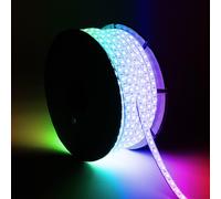 Bobina 50m Striscia LED RGB 220V SMD 60 LED/m 15W/m SILICONE FLEX Larga 12mm