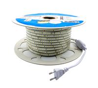 BOBINA 50M STRISCIA LED SLIM 5 MM 220V 8W/M 120 LED/M IP65 S32 SILAMP