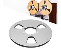 Bobina a nastro audio professionale sustvita, bobina da 10,5 pollici di takeup vuota a 3 buche di apertura universale Parte in acciaio inossidabile per bobina a bobina a nastro (Argento)