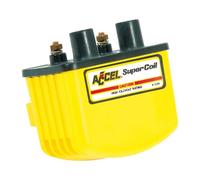 Bobina accensione accel, ''super a single fire'' gialla, 12v / 3 ohm 65-99 big t