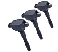 bobina accensione auto Per Captur 2014-2017 | bobina accensione 3 pezzi ABS + metallo nero Previene efficacemente i cortocircuiti con perdite
