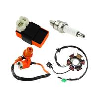 Bobina Accensione Bobina Accensione CDI Box Magneto Statore Candela Kit Per GY6 50cc 70cc 90cc 110cc 125cc Motore Ciclomotore Quad Go Kart Pit Dirt Bike