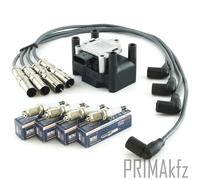 Bobina Accensione Cavo Set + Beru Candele per Seat VW Caddy Lupo Polo 1.0 1.4