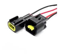 Bobina Accensione Connettor Compatibile Con Ford Per Focus FW-C-2F-B 2 Pin Connettore Auto Bobina Di Accensione Cablaggio Spina Impermeabile(Size1+2)