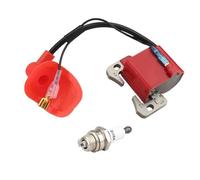 Bobina Accensione Moto Bobina Di Accensione Performance Red Per Motore A 2 Tempi Per Mini Quad Pocket Bike ATV E Quad Da 43 Cc 47 Cc E 49 Cc Con Candela. Sostituzione Spark Coil(Spark Plug Coil red)