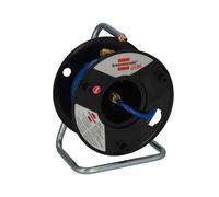 Avvolgitubo Anti Torsione con Tubo Flessibile per Aria Compressa da 20 Metri, Made in Austria, Brennenstuhl 1127010010, Tubo, 6/12mm, Avvolgitubo Robusto con Supporti per Montaggio a Parete, Nero/Blu