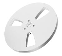 Bobina Audio Aperta da 7 Pollici in Lega di Alluminio, Argento | Mozzo Piccolo a 3 Fori, Compatibile con Registratori a Bobina, per Sostituire il Pezzo Mancante