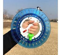 Bobina avvolgitore per aquilone con ruota a fuoco, diametro 18/20/22/26cm, con corda, dotato di blocco per il filo dell'aquilone 18 cm verde senza filo,18 cm blu senza spago,Spago verde da 18 cm e 984