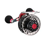 Bobina Baitcasting Per Barche Pesca Roccia Lago Fiume Leggero Metallo Zattere Ruota Slow Drop Fishing Reel
