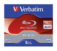 Bobina Blue-Ray VERBATIM BD-RE DL 50GB 2 x 5 Pack Jewel Case