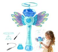 Bobina Bubble Wands - Set di spazzaneve a bolle da principessa ricaricabile USB - Favori della festa dei giocattoli estivi, attività di intrattenimento all'aperto per ragazzi e ragazze