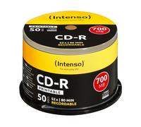 Intenso CD-R 1801125 – 700 MB 52x – 50 pezzi stampabili, Argento