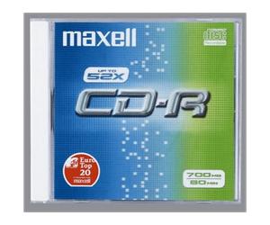 Bobina CD MAXELL CD-R 80/700MB XL 52x 10p