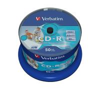 Bobina CD VERBATIM CD-R AZO Wide Inkjet Printable no ID