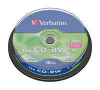 Verbatim CD-RW 12x 700 MB 10 pz