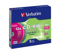 Bobina CD VERBATIM CD-RW Colour 12x