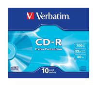 BOBINA CD VERBATIM CDR Extra Protection, 52 x, Custodia per CD