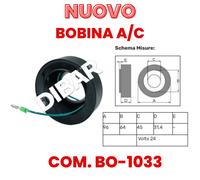 BOBINA COMPRESSORE ARIA CONDIZIONATA NUOVA - COM. BO-1033 24V PER SANDEN SD7H15