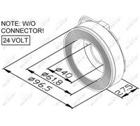 NRF Bobina compressore 38448 innesto elettromagnetico per Mercedes‑Benz, IVECO