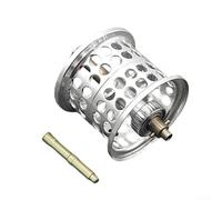 Bobina corta in metallo microcast con asta superiore per mulinello da baitcasting Daiwa 26 Air 80, 6,5 g, in lega di alluminio leggera, colore nero (argento semi-porcellana)