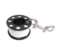 Bobina da dito in nylon per immersioni subacquee con doppio gancio da 90 mm e design pieghevole per sicurezza per immersioni in grotte o relitti in 15 m, 30 m, 50 m (30 m)