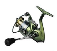 Bobina da pesca in metallo per baitcasting, 15 kg, per acqua salata | Rapporto di trasmissione 5,5:1, recupero rapido, interruttore anti-inversione, previene il contraccolpo