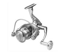 Bobina da pesca, ruota di filatura in metallo, asta mare, bobina, lancio lungo, attrezzi