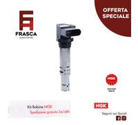 Bobina d'Accensione NGK Volkswagen Polo 1.2 12V 64 CV 1.6 Bifuel 82 CV