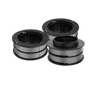 Bobina decespugliatore nera 3 pezzi per Greenworks GST1246 GD40BC GD40BCB 2mm 5,