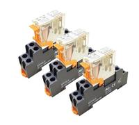 Bobina del relè della macchina Generale DPDT Micro Mini Interruttore del relè elettromagnetico con base presa AC 220 V DC 12 V 24 V 220 V 5/8 Pin 1 Pz(8Pins DC24V)