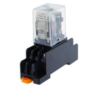 Bobina del relè di potenza Relè for uso generale MY2 MY2NJ Relais DC 12v/24v AC 110v/220v Interruttore del relè con base presa 1 pz(AC,110V)