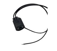 Bobina della valvola solenoide idraulica con foro Cavo di collegamento della bobina della valvola a cartuccia filettata tipo AC220V DC24V foro interno 13mm altezza 37mm(DC12V)