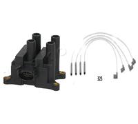 Bobina di accensione + Cavi di accensione JAPKO per FORD, MAZDA, VOLVO 121 III,