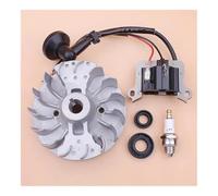 Bobina di accensione del volano adatta for motore decespugliatore 40-5 43cc 52cc con guarnizione della candela