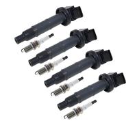 Bobina di accensione dell'auto 4 pz Bobina di Accensione e Candele Per TOYOTA VELLFIRE ALPHARD Per COROLLA SAI Per RAV4 MATRIX