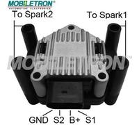 Bobina di accensione IG-B018K MOBILETRON per SEAT VW AUDI SKODA