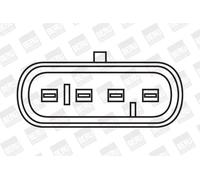 Bobina di accensione Tipo di raccordo dente di sega ZS354 BorgWarner (BERU)