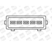 Bobina di accensione Tipo di raccordo dente di sega ZSE004 BorgWarner (BERU)