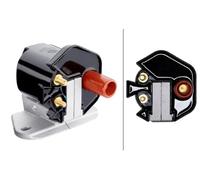 HELLA Bobina di accensione 5DA 358 057-951 – Connettore a 2 pin, Imbullonata