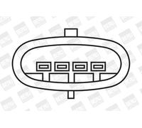 Bobina di accensione Tipo di raccordo DIN ZS371 BorgWarner (BERU) per FORD