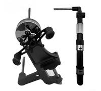 Bobina di avvolgimento per lenza da pesca, bobina per baitcasting, avvolgitore per lenza da pesca a doppia bobina, in lega di alluminio, strumento di avvolgimento a doppio albero con manopola a stella