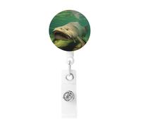 Bobina di badge subacqueo con clip retrattile, porta badge da lavoro, in plastica leggera, porta badge identificativo, per infermieri, regali per ufficio