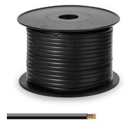Bobina di cavo piatto 4 conduttori RJ11 100.00 m nera
