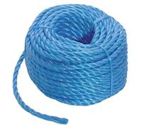 Bobina di corda in polipropilene blu 6 mm diametro x 20 m nylon tela cerata multifunzionale
